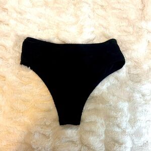 Black Floral Swim Bottoms